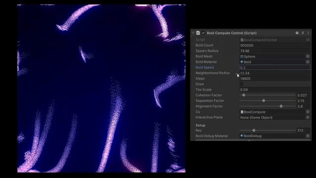 500000 Boid Compute Shader in Unity смотреть онлайн