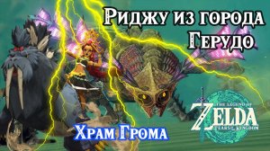 Риджу из города Герудо. Храм Грома. The Legend of Zelda Tears of the Kingdom. Riju of Gerudo Town