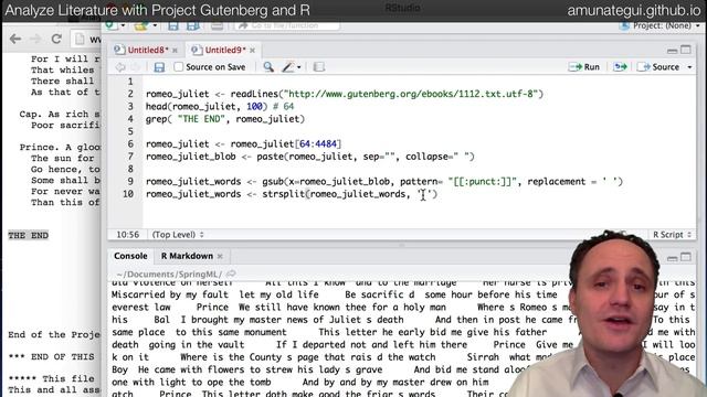 Analyze Classic Works of Literature from Around the World with Project Gutenberg and R смотреть онлайн