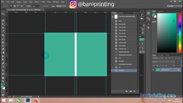 Tutorial Photoshop #6 - Cara Desain Cover Buku Sesuai Ukuran Asli смотреть онлайн