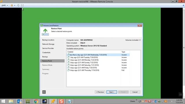 Full server recovery with Veeam agent смотреть онлайн
