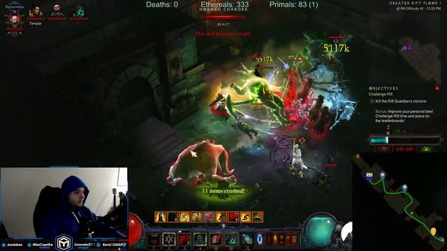 Diablo 3 Challenge Rift 219 EU Guide Rank 1 смотреть онлайн