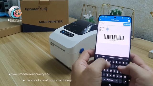 XP 320b Unbox + Test Print via Smartphone using Bluetooth interface смотреть онлайн