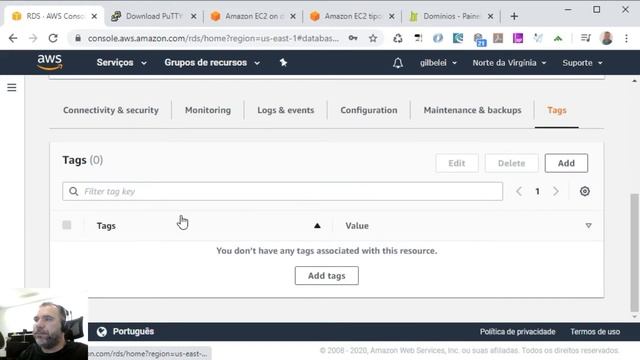 Criando um Banco de Dados RDS MySql na AWS Amazon смотреть онлайн