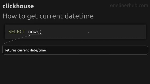 How to get current datetime #clickhouse смотреть онлайн