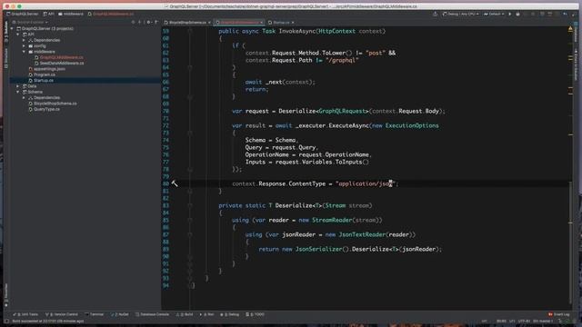 .NET GraphQL Server From Scratch | Part 4 | Finishing the GraphQL Middleware смотреть онлайн