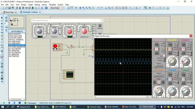 Experiment 5 Non-sinusoidal Oscillator using Proteus Software PART 2 смотреть онлайн