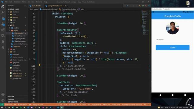 Making a Chat App in Flutter v2 #5 | Uploading Images to Firebase Storage | Hindi смотреть онлайн