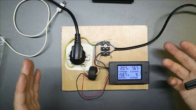 Цифровой измеритель мощности, монитор питания 100А 220V смотреть онлайн