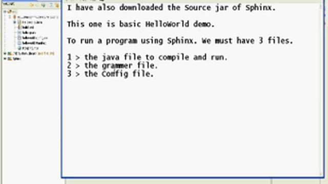 Speech Recognizer In Java - JSAPI - Sphinx - Eclipse - Part 2 смотреть онлайн