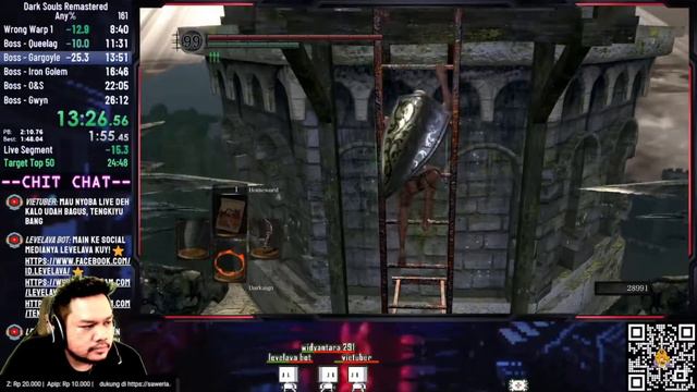 Dark Souls Remastered 25:15 (Any% 0 Death) - Speedrun Indonesia смотреть онлайн