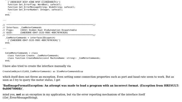 Accessing COM-dll via imported type library fails смотреть онлайн