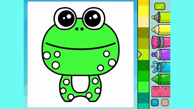 PAINTING ANIMALS - PINTAR ANIMALES - KIDS GAMES MON смотреть онлайн