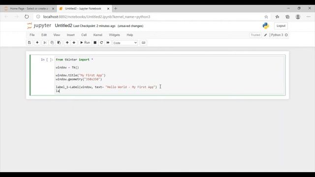 "App development," - Write/Start coding "First App" in python using Jupyter in Anaconda смотреть онлайн