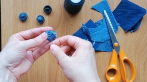 #7. Как обшить пуговицы тканью #шитьё #рукоделие #обшитьпуговицы