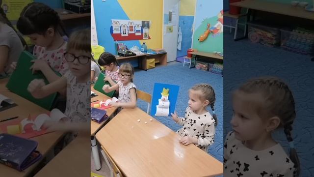 Объёмная аппликация "Снеговик" смотреть онлайн