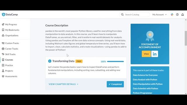 ? DataCamp - Data Scientist with Python Track Review (Part 2) смотреть онлайн