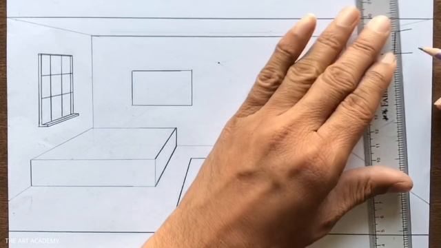 How to Draw a Room in 1-Point Perspective Step by Step for Beginners смотреть онлайн