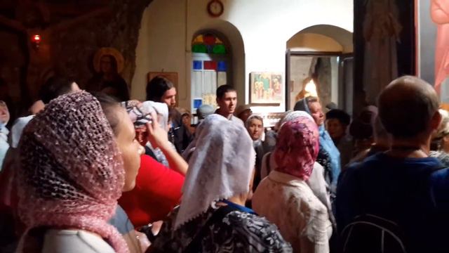 Иерихон В храме монастыря 40 дневного искушения Господа Иисуса Христа смотреть онлайн