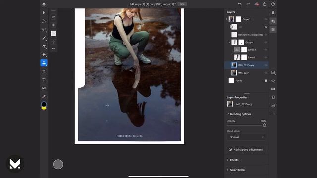 PHOTOSHOP IPAD PRO 2020 REFLECTION MANIPULATION | Come whit me | One retouching a day #303 смотреть онлайн