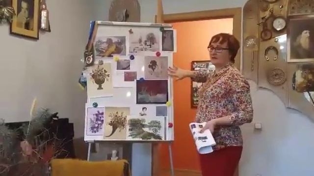 В Музее Психологии, фрагмент творческого воркшопа: "Ошибана арт- терапия". смотреть онлайн