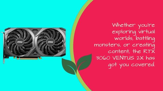 ? MSI GeForce RTX 3060 VENTUS 2X 12G OC Gaming Graphics Card | Best Graphics Card For VR ? смотреть онлайн