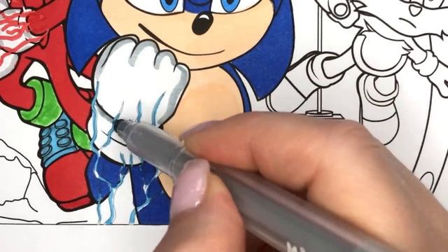 Sonic 2 The Hedgehog Coloring Pages/Sonic In The Movie Poster Coloring/ Elektronomia-Summersong[NCS