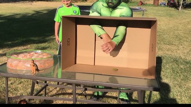 Hulk vs Carter! WHATS IN THE BOX CHALLENGE? | Kids Challenge Game In Real Life смотреть онлайн