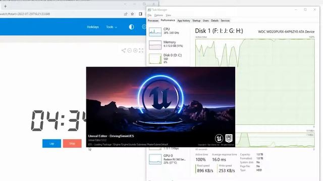 Unreal Engine 5 Loading Time on Potato PC AMD FX8320 + SSD vs HDD смотреть онлайн