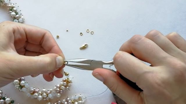 Мастер-класс. Бусы. Своими руками. Handmade. Necklace. Beads. смотреть онлайн