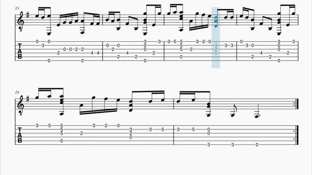 Mariage D'Amour TAB (Wedding Of Love) - Richard Clayderman Guitar - sheet tutorial Guitar Score смотреть онлайн