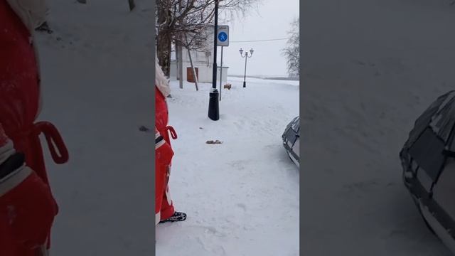 На аэросанях с Дедом Морозом ?