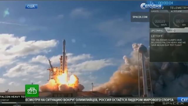 Успешный запуск Falcon Heavy. Открылась ли землянам дорога к Марсу смотреть онлайн