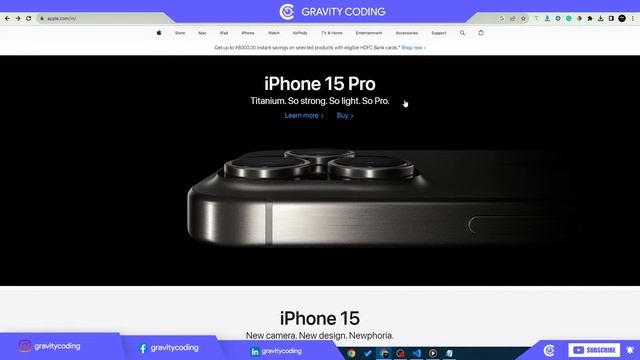 Part 02 | Responsive | Creating a Website Clone: Apple.com with HTML, CSS, and JS смотреть онлайн