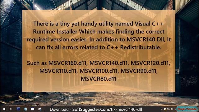How To Fix MSVCR140.DLL Is Missing On Windows 10/Windows 8/ Windows 7? All In One Solution смотреть онлайн