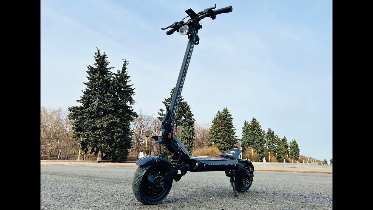 Электросамокат White Siberia Teverun Fighter - обзор, тест-драйв, разбор смотреть онлайн