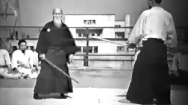Morihei Ueshiba O Sensei - Rare Aikido Demonstration (1957) 合気道植芝 盛平