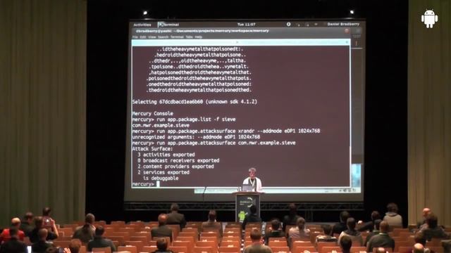 droidcon 2013: Security Testing Android with Mercury; Daniel Bradberry, MWR Info Security смотреть онлайн