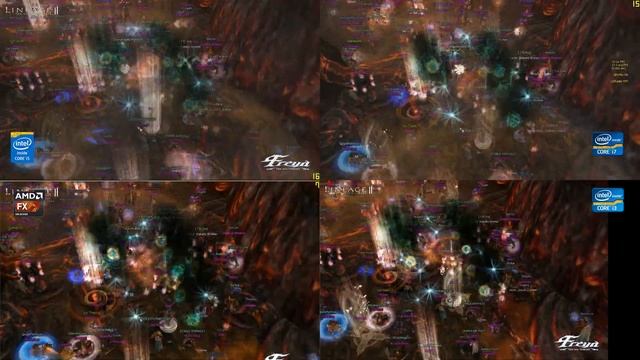 Core i5-4670K vs Core i7-2600K vs FX-8350 vs Core i3-3220 (Lineage2) смотреть онлайн