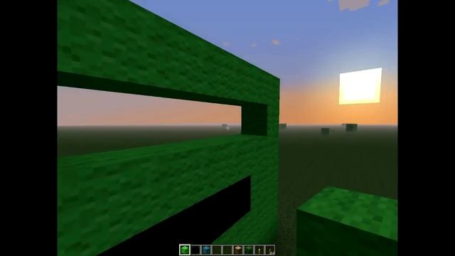 Строим лицо крипера | Creeper Face