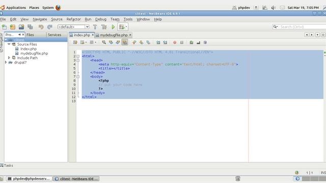 Debugging PHP-CLI with XDebug and NetBeans смотреть онлайн