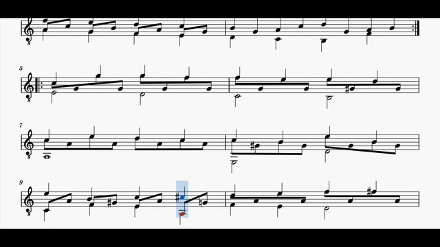 Guitar School Book 1A, Page 24.3 Three Voice Piece by Heinrich Albert, 1870-1950 Classical Guitar смотреть онлайн