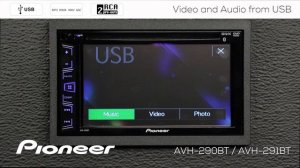 How To - Video and Audio from USB - on Pioneer AVH-290BT, AVH-291BT, MVH-AV290BT, AVH-190DVD