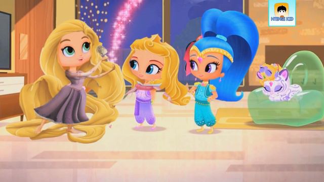 Shimmer and Shine Color Disney Episode Princess Aurora Rapunzel Snow White смотреть онлайн