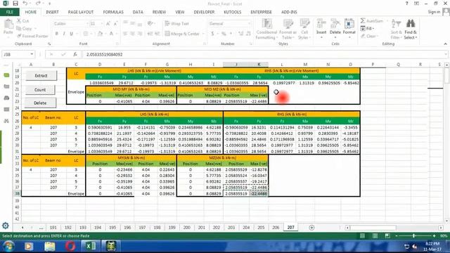 How to extract member forces from staad pro to MS Excel - Nuvoo's Macro смотреть онлайн