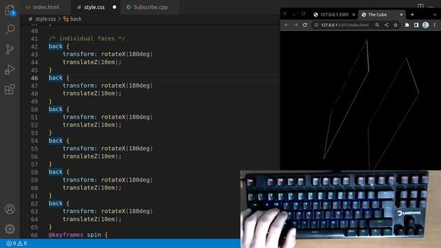 ASMR Coding | Spinning Cube (No talking) смотреть онлайн