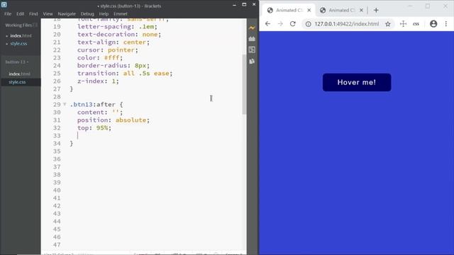 Button With Awesome Hover Animation Using HTML & CSS смотреть онлайн
