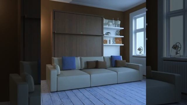 Шкаф кровать с диваном 3 в 1 "Атом" смотреть онлайн