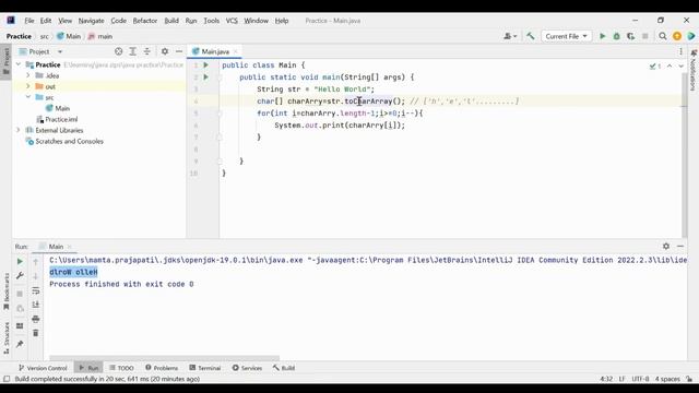How to reverse string in java ? смотреть онлайн