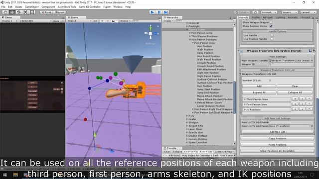 Game Kit Controller (GKC): Weapon Reference Positions Editor 3.02d смотреть онлайн